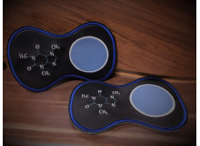 Stickdatei ITH - MugRug Geek Kaffee Molekül